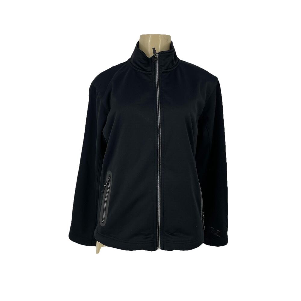 Zero Restriction Tour Series Jacket Women Medium Black Golf Full Zip 64-7